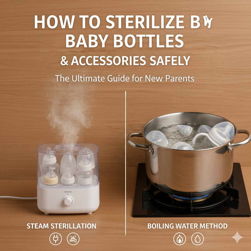 How to Sterilize Baby Bottles, Nipples & Accessories Safely