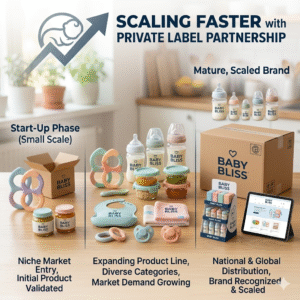 How Private Label Manufacturing Helps Baby Brands Scale Faster?