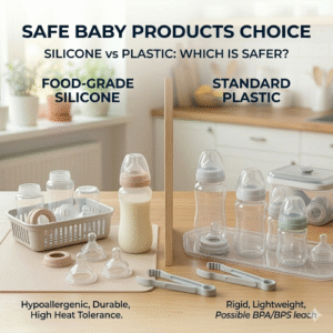Silicone vs Plastic Baby Products: Which Is Safer for Your Baby?