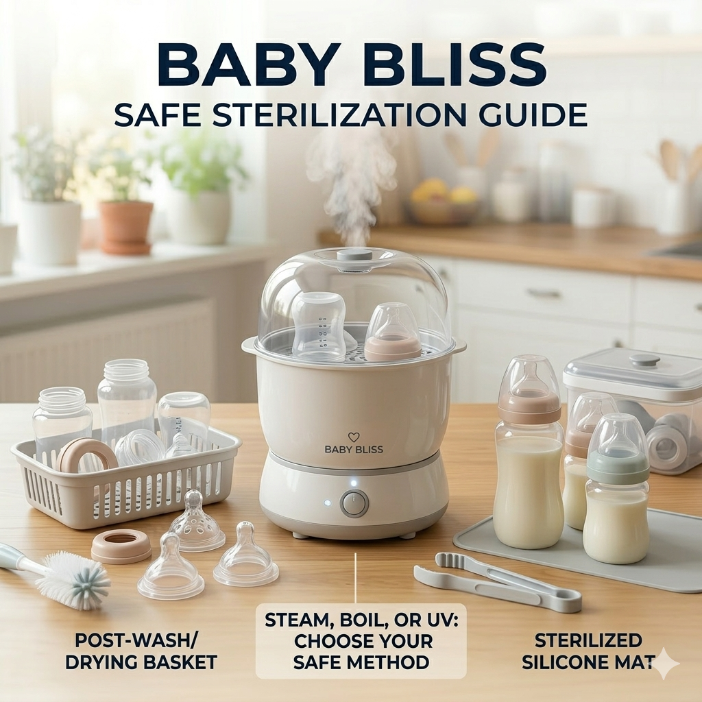 How to Sterilize Baby Bottles, Nipples & Accessories Safely