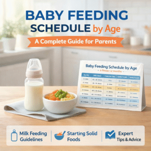Baby Feeding Schedule by Age (0–12 Months) – Pediatrician-Approved Chart & Guide